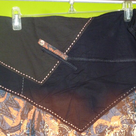 JOE BROWN GOTH QUIRKY GOTH BOHO HIMALAYAN SKIRT 80S STYLE GYPSY PEASANT 16 18 XL - Picture 2 of 9